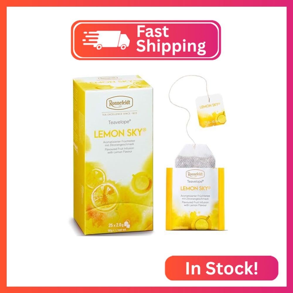 Ronnefeldt Teavelope Lemon Sky – Fruit Infusion Tea with Bright Lemon Notes – 25