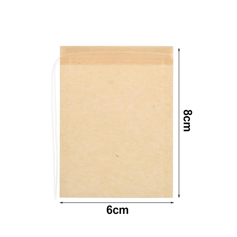 500/100PCS Disposable Teabags with Drawstring Coffee Filter Paper Bag Empty Loos