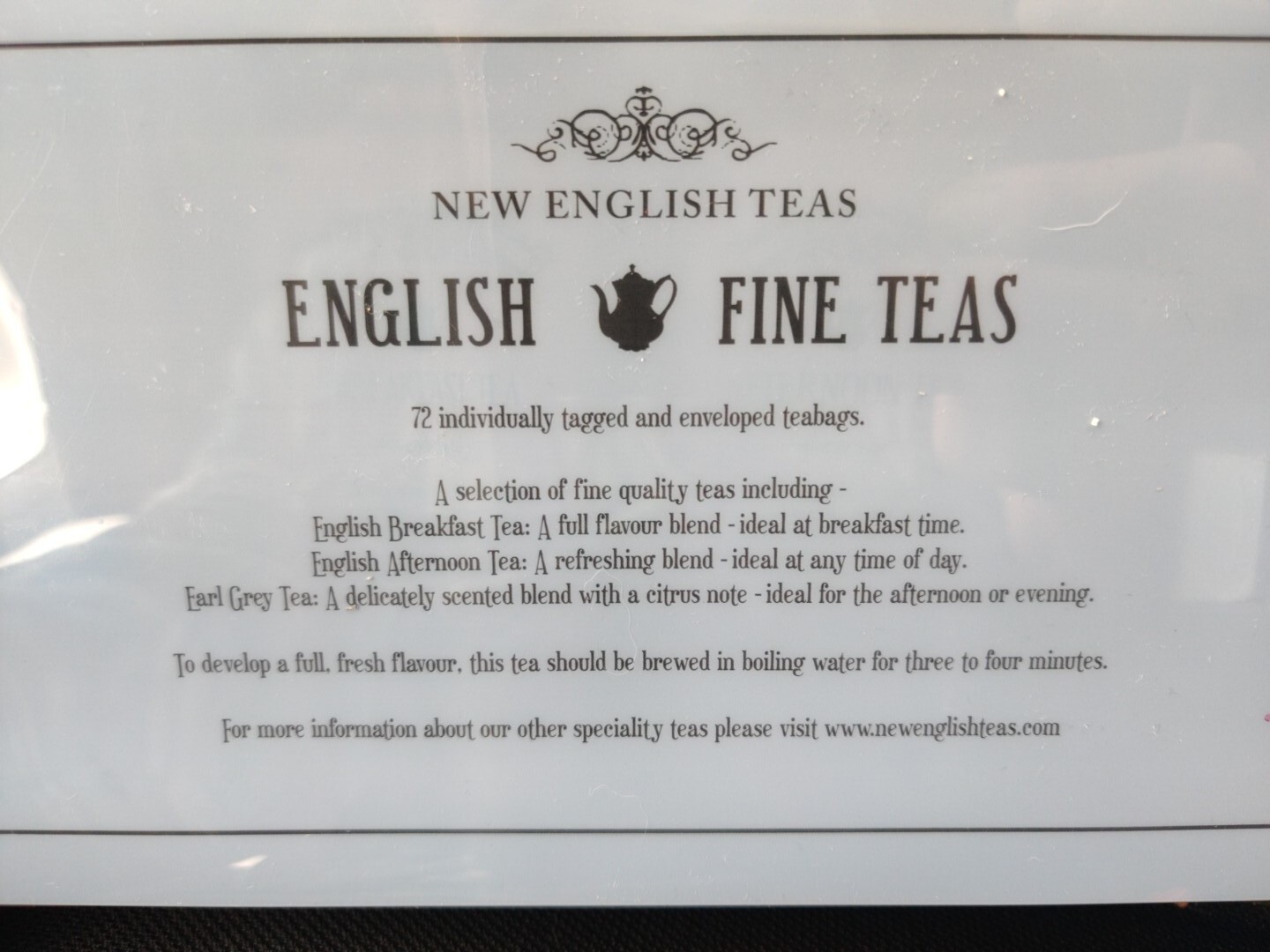 ⭐NEW⭐ English Fine Teas Gift Set, 6 Canisters, 72 Teabags, Sealed,Exp 07/2026