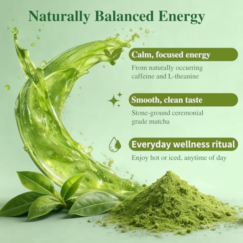 2 Pack Ceremonial Grade Matcha Green Tea Powder 100% Pure Unsweetened No Additiv