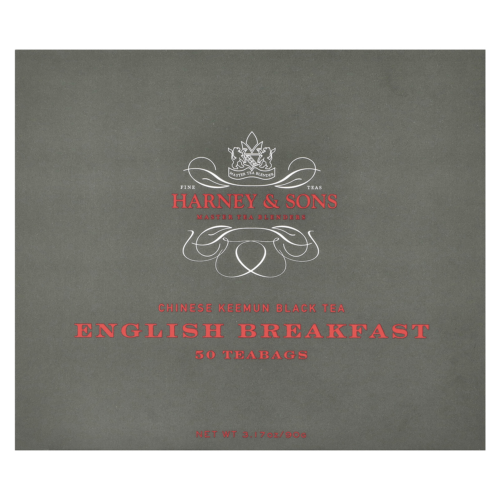 Chinese Keemun Black Tea, English Breakfast, 50 Tea Bags, 3.17 oz (90 g)