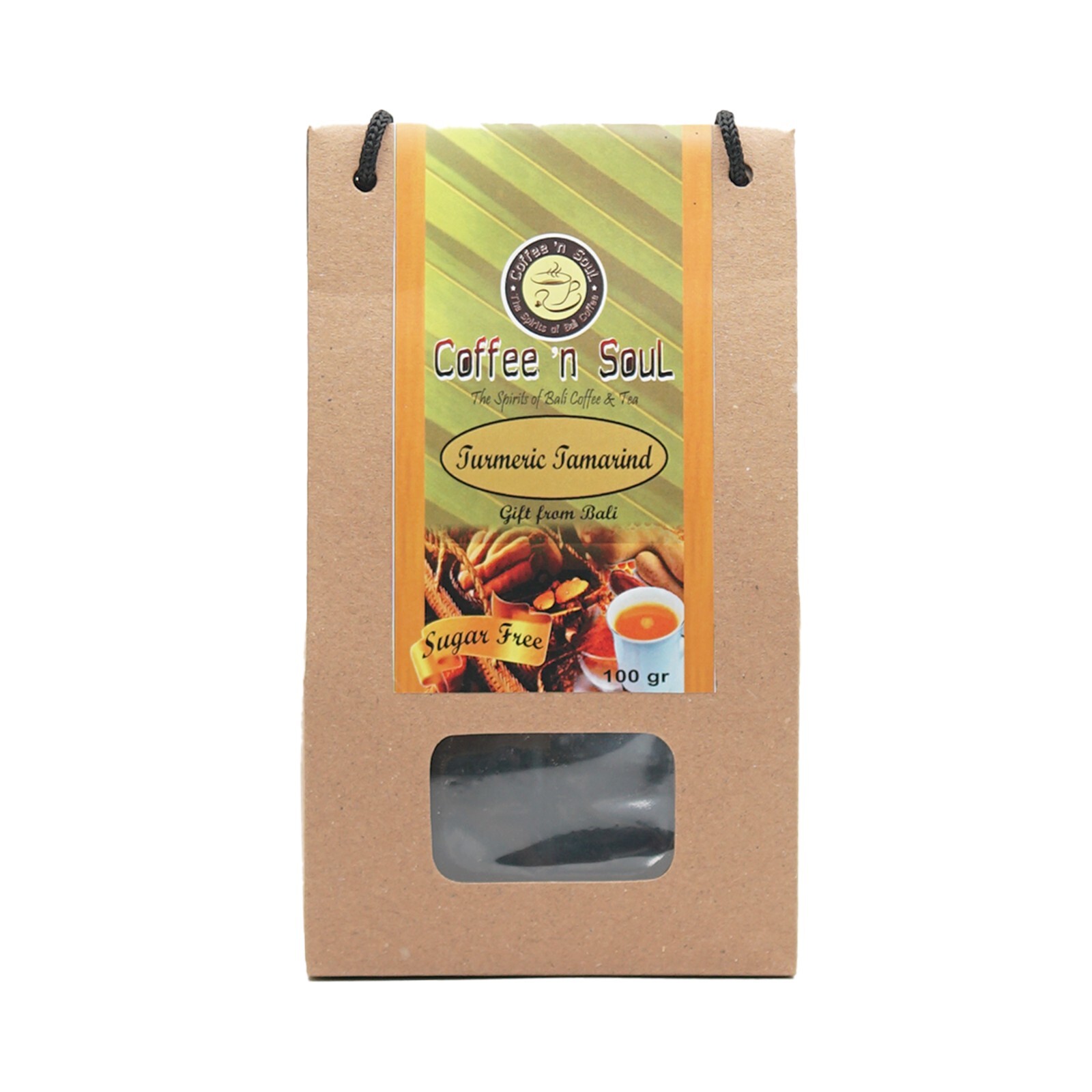 Turmeric Tamarind Tea 100 gr. Organic, Natural &Herbal Sugar-Free Instant Tea
