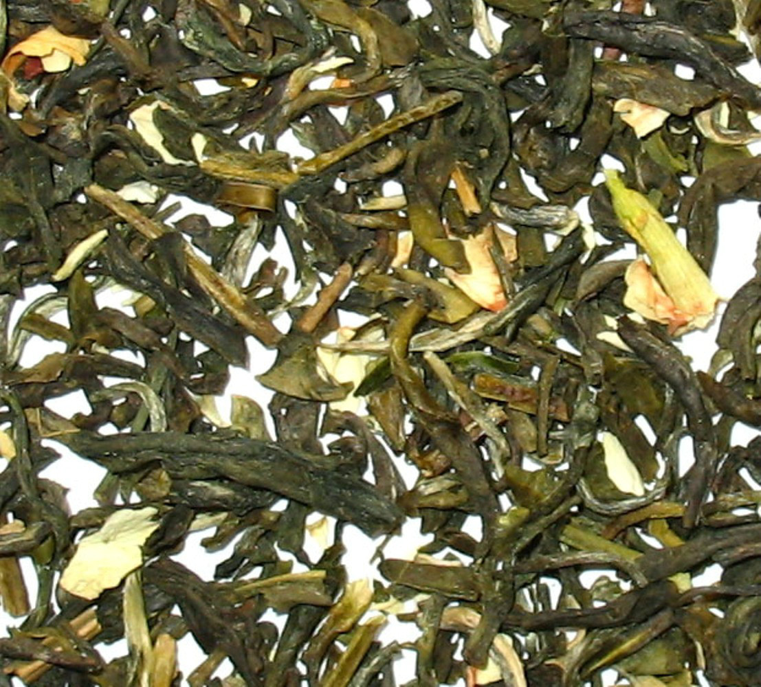 Green Tea with Jasmine flowers looseleaf tea green tea wholesale 1 LB Bag