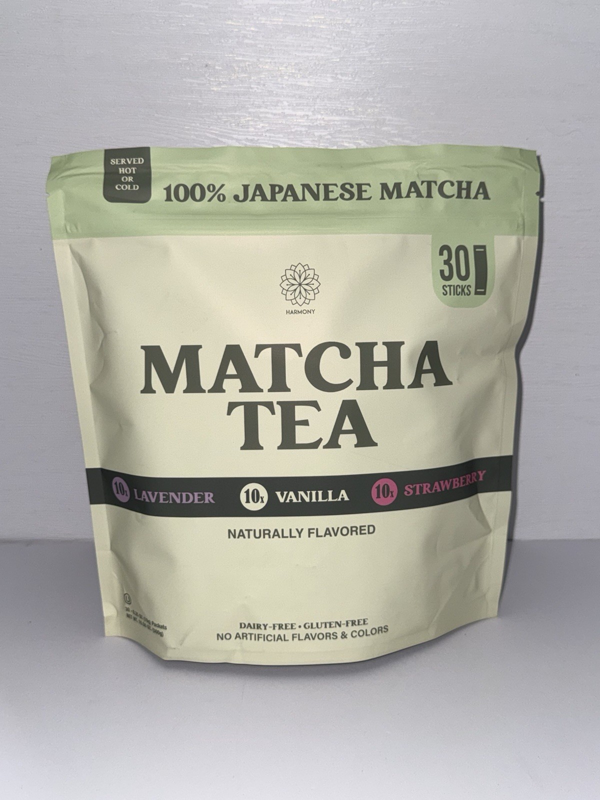 Matcha Variety Pack Lavender Strawberry Vanilla 30 Sticks Organic Japanese