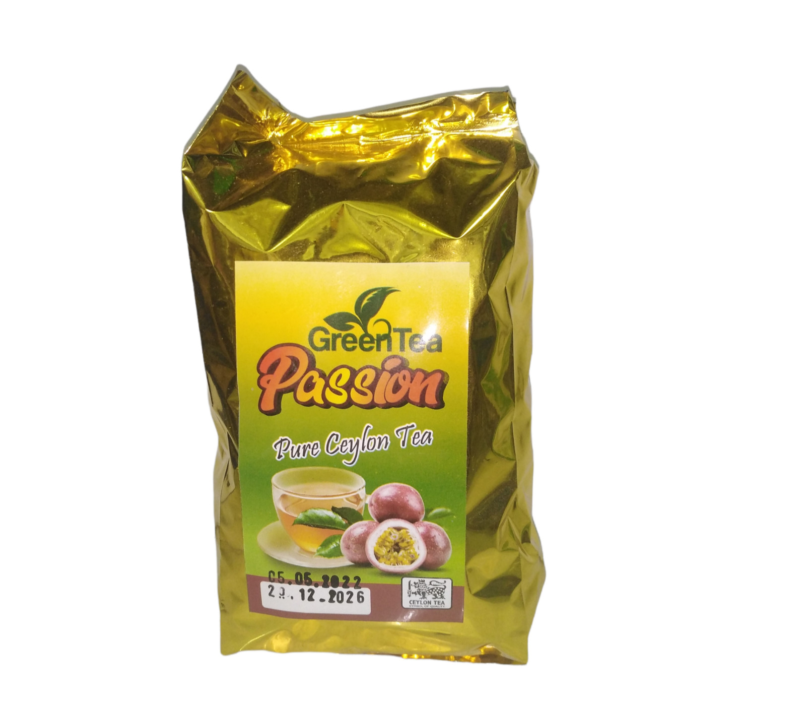 Pure Ceylon Passion Fruit Flavored High Quality Green Tea Balance Blood Sugar