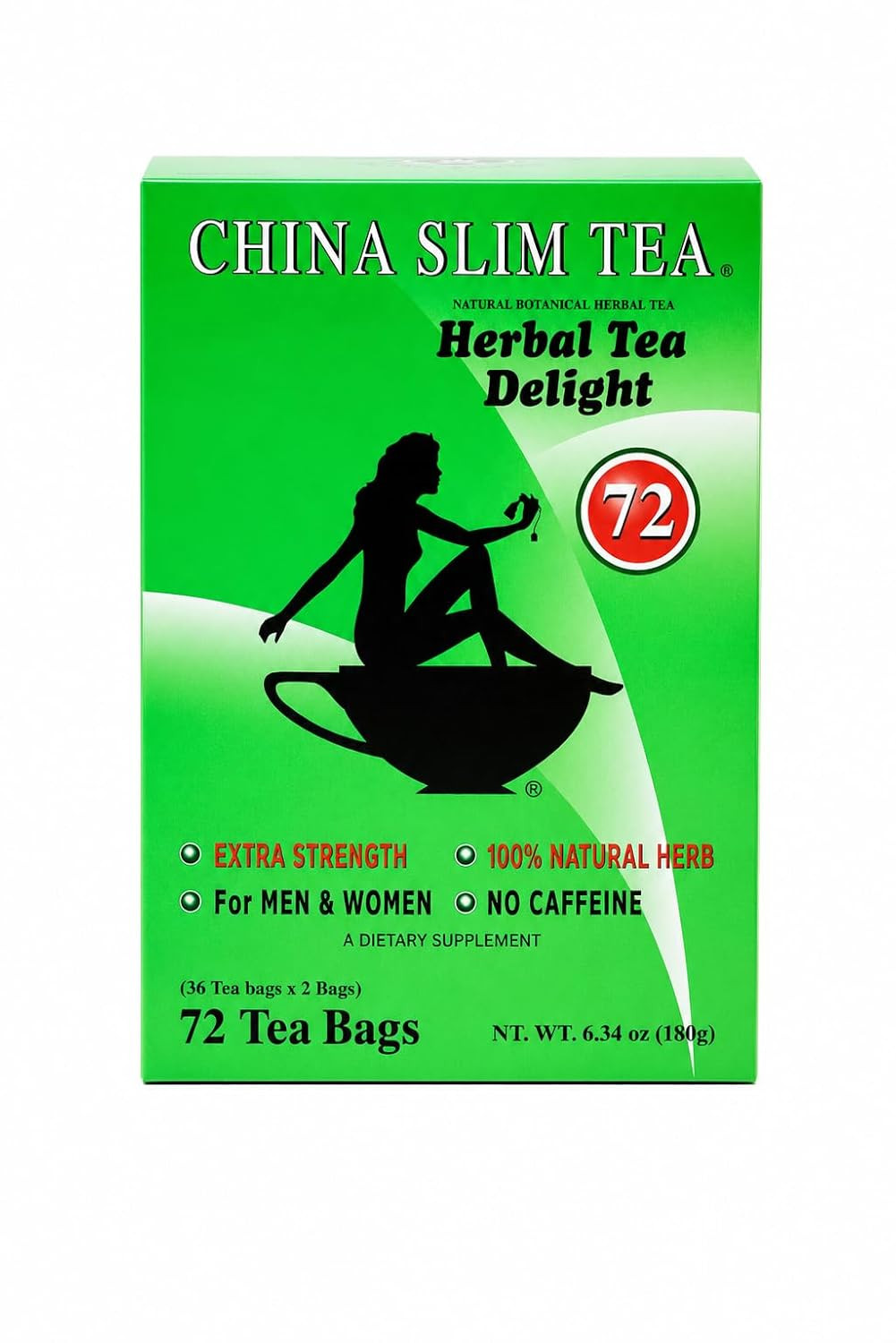 Dieter’S Delight 72 Tea Bags (NET WT 6.34 OZ (180 G) Made in USA