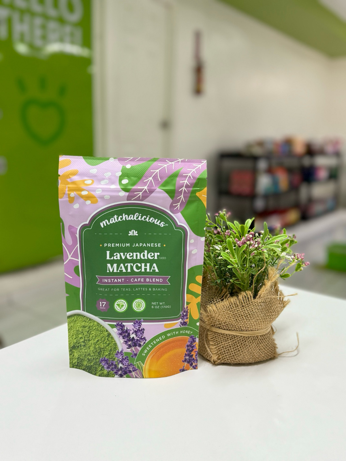 Matchalicious™ Premium Instant Japanese Lavender Matcha Powder 6 oz