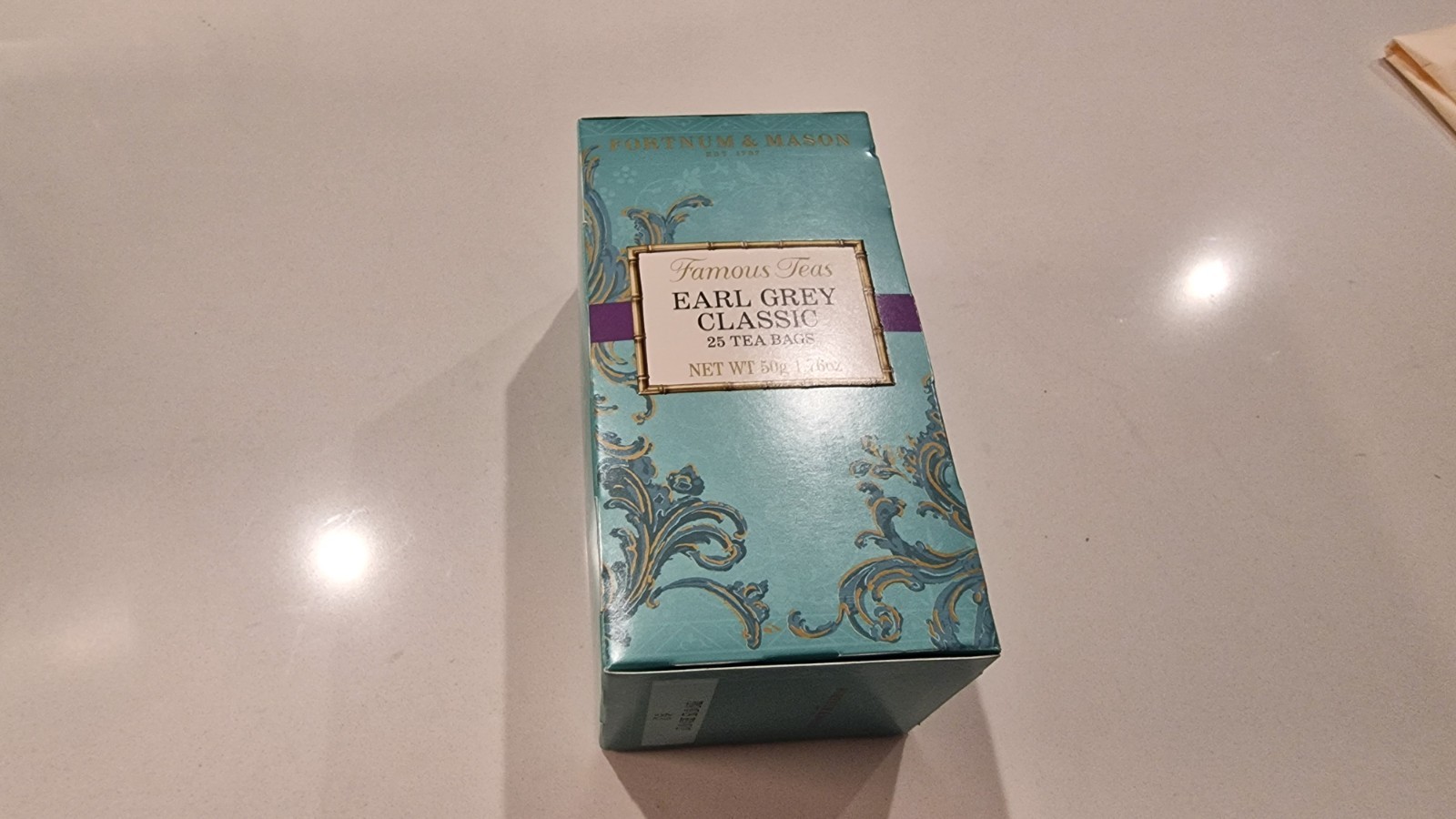 Fortnum & Mason Earl Grey Classic Bagged Tea Bags 25 Pack 50g Earl Grey Pantry