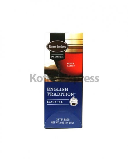 Farmer Brothers Premium Black Tea, English Tradition, 25 ct box