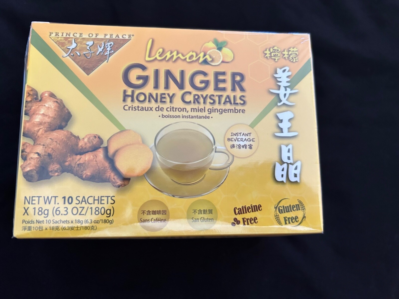 Prince of Peace Lemon Ginger Honey Crystals Instant Beverage Exp 12/2025