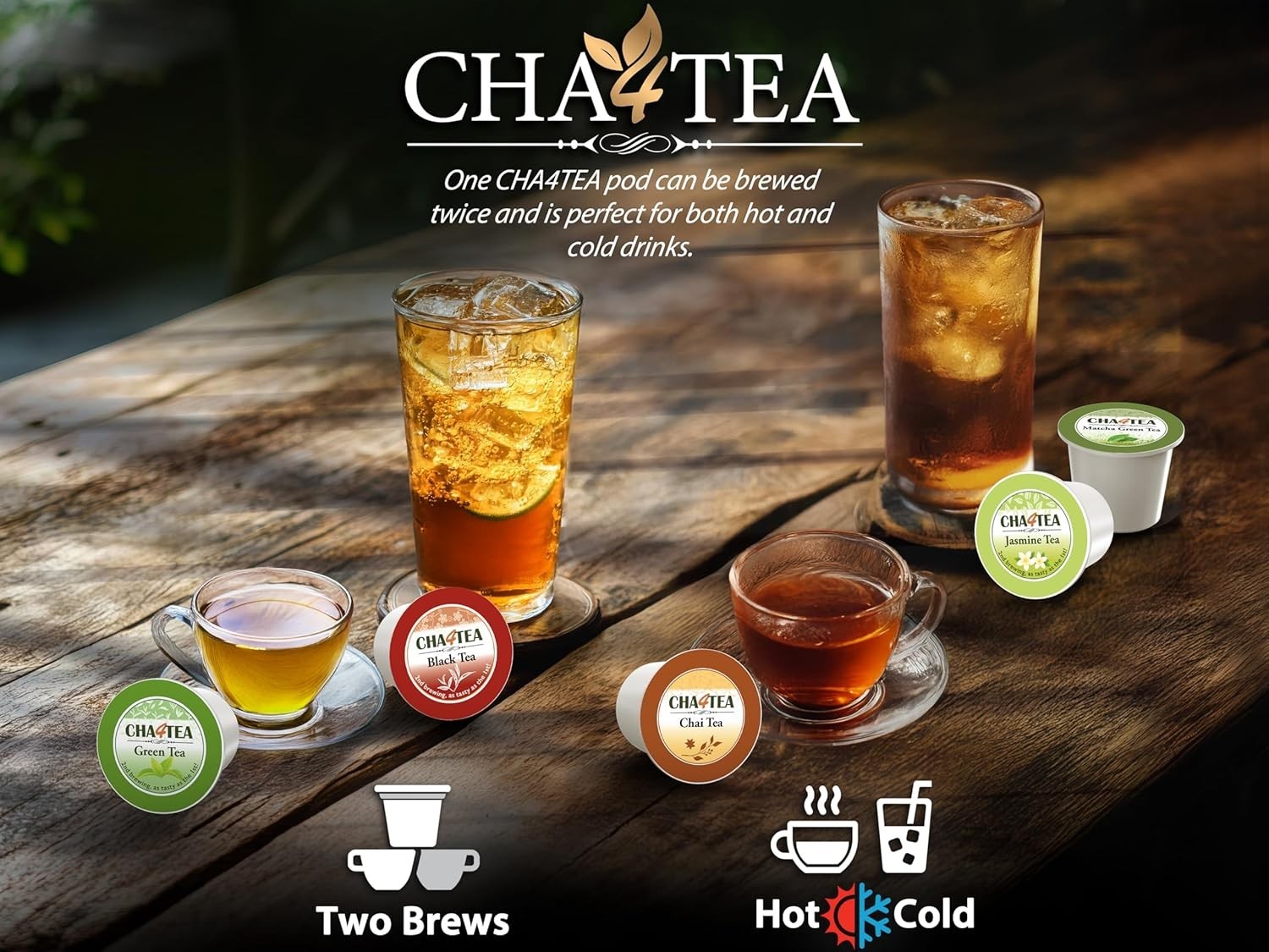 36-Count 6 Flavors Variety Pack Tea for Keurig K-Cup Brewers, Including Green…
