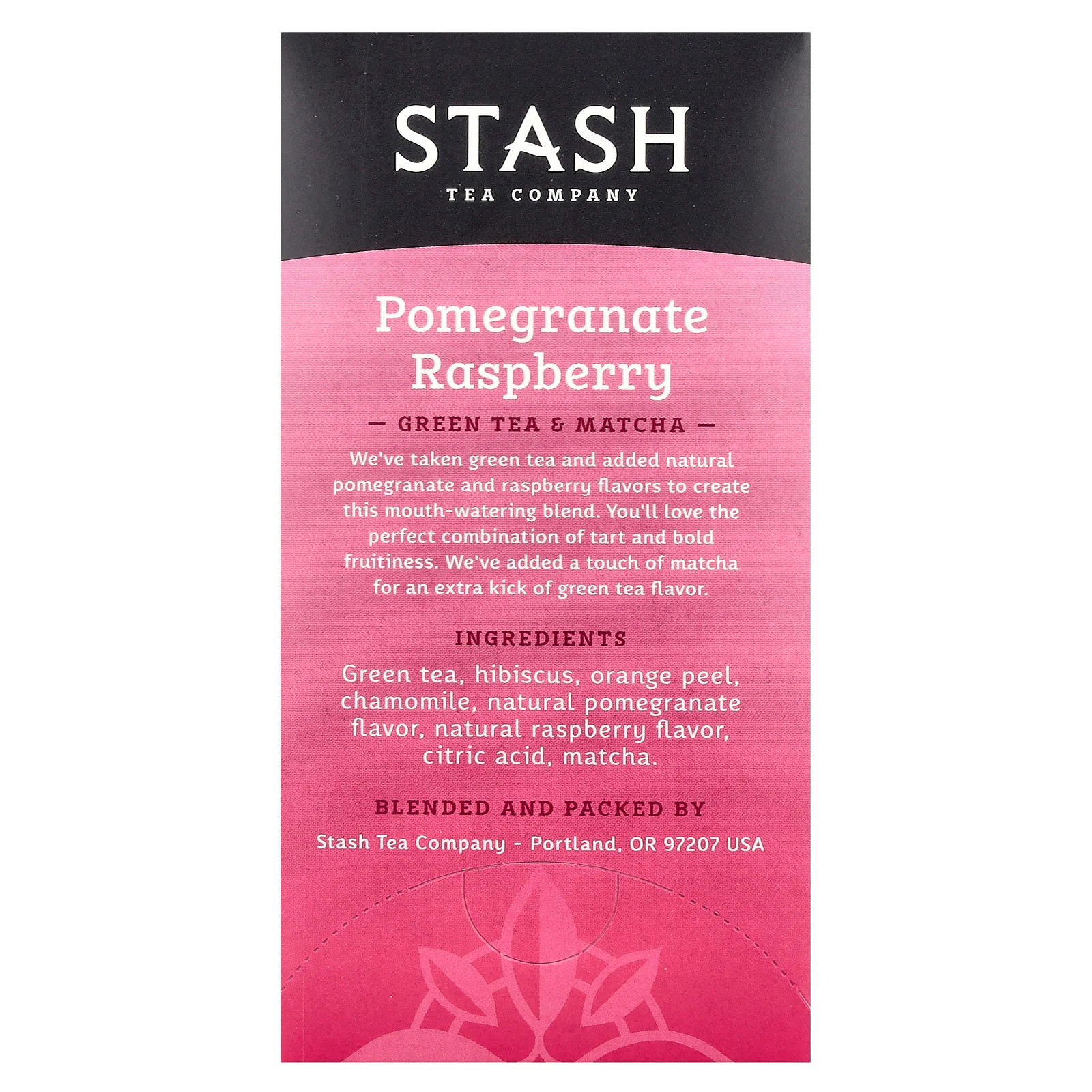 Green Tea & Matcha, Pomegranate Raspberry, 18 Tea Bags, 1.2 oz (36 g)