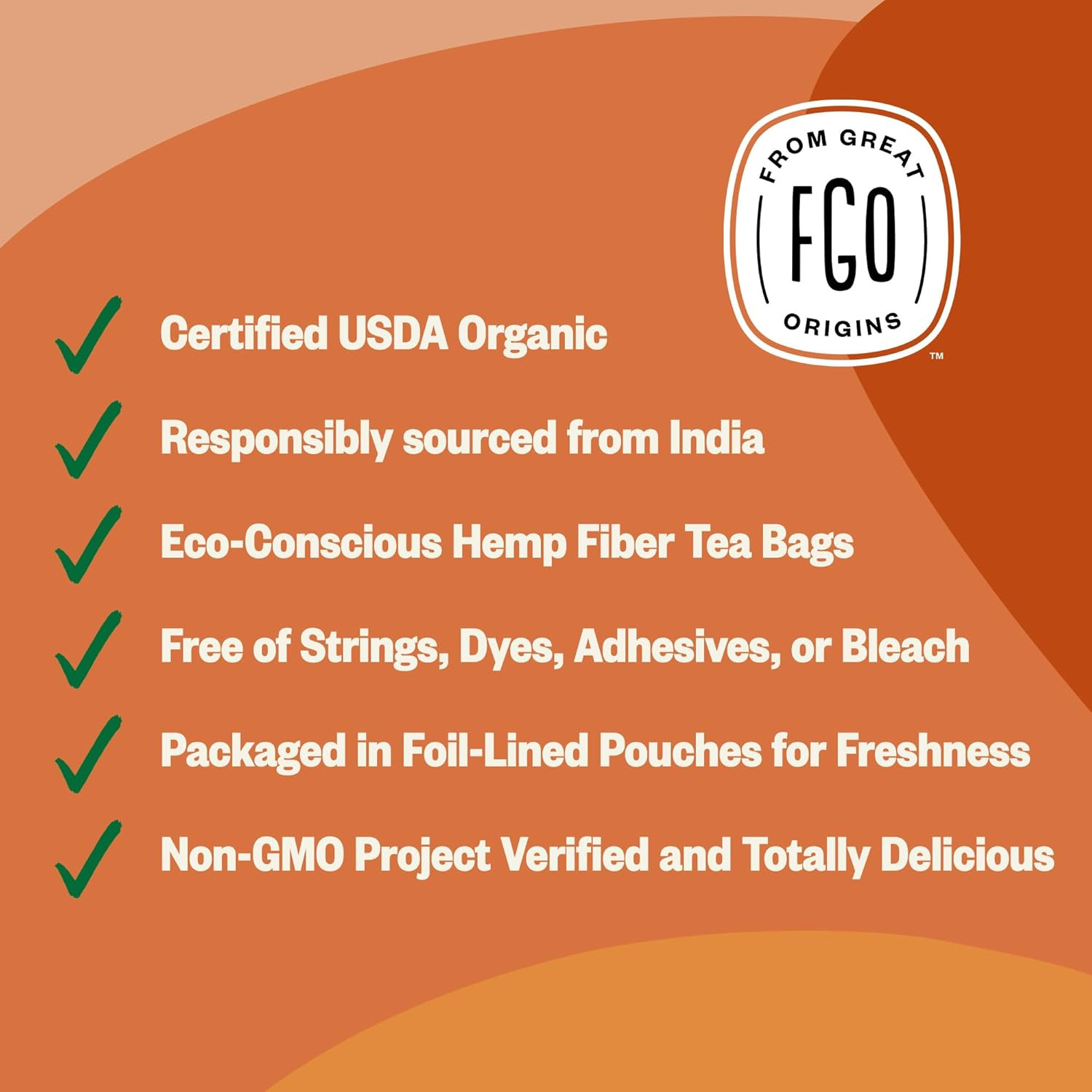 Organic Assam Tea, 100 Count, Eco-Conscious Black Tea Bags, Resealable Bag, Pack