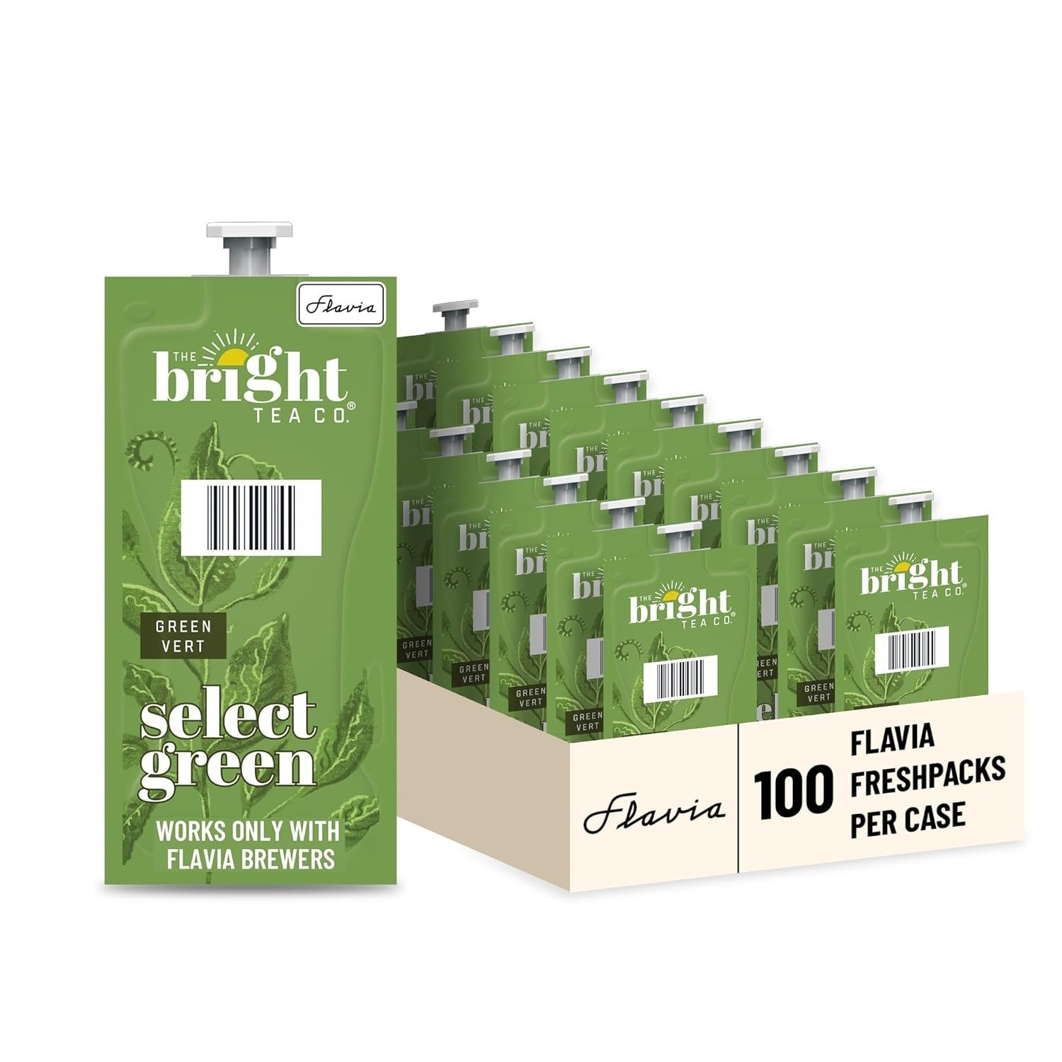 Flavia Bright Tea Co. Select Green Tea | 100 Count Case