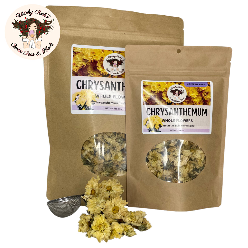 Witchy Pooh’s Chrysanthemum Tea – Whole Flowers, Caffeine Free