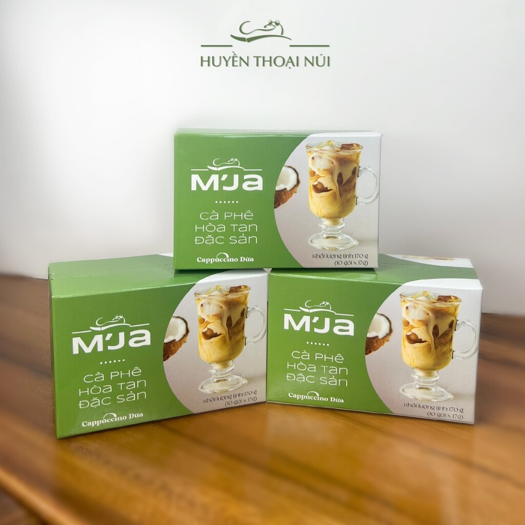 M’Ja Vietnamese Instant 3in1 Coconut & Milk & Black Coffee 170G VietsWay Seller