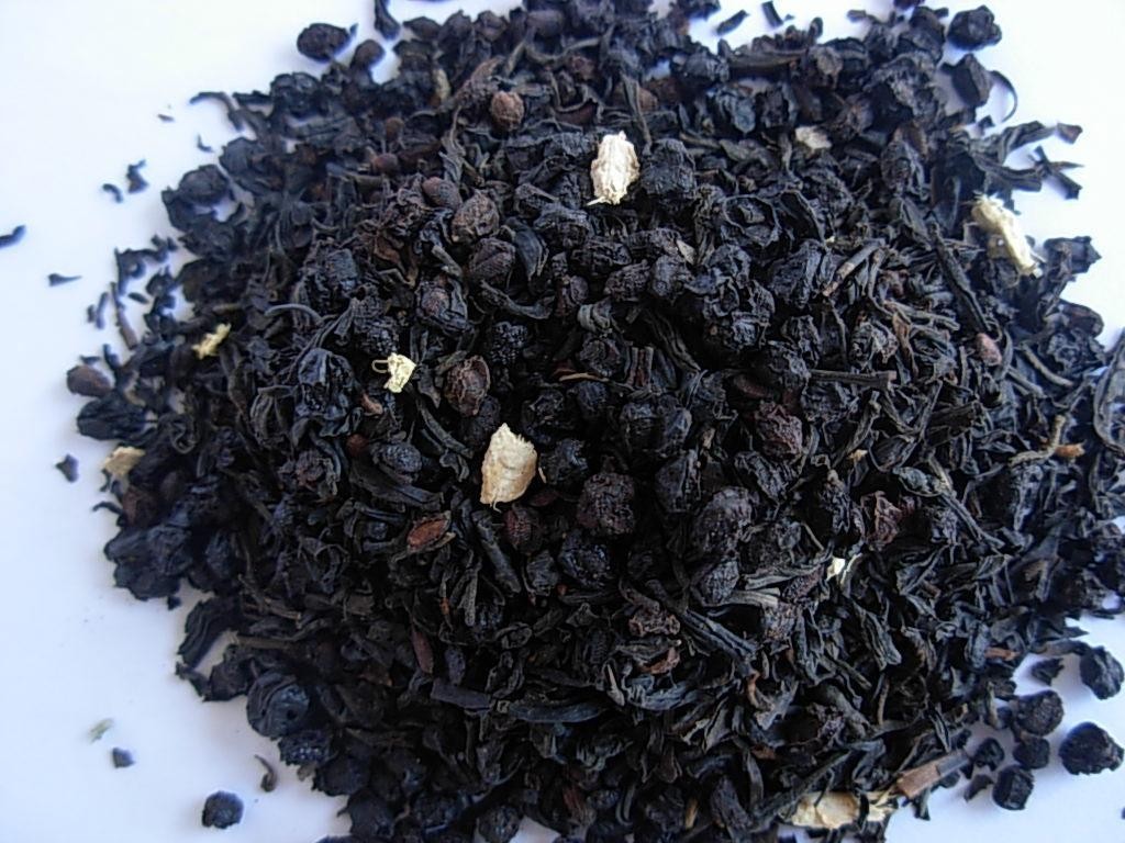 Elder berry Black Tea 25 tea bags Organic free shipping