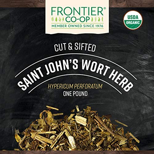 Frontier Co Op Organic Cut Sifted Saint John’s Wort Herb 1lb Dried Tea Supple…