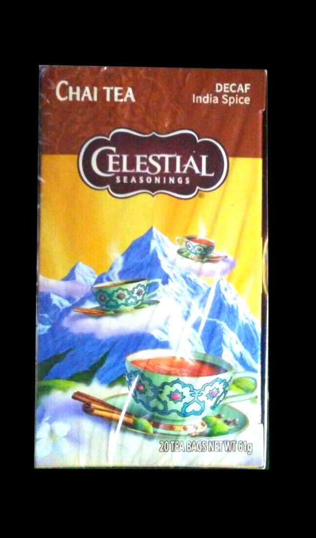 Lot 2 Celestial Decaf India Spice Chai Black Tea 40 Bag Brew Christmas Free Ship