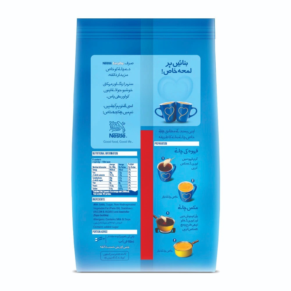 Nestle Everyday Tea Whitener Powder 850g Original Khaas Taste Milk Tea Pouch