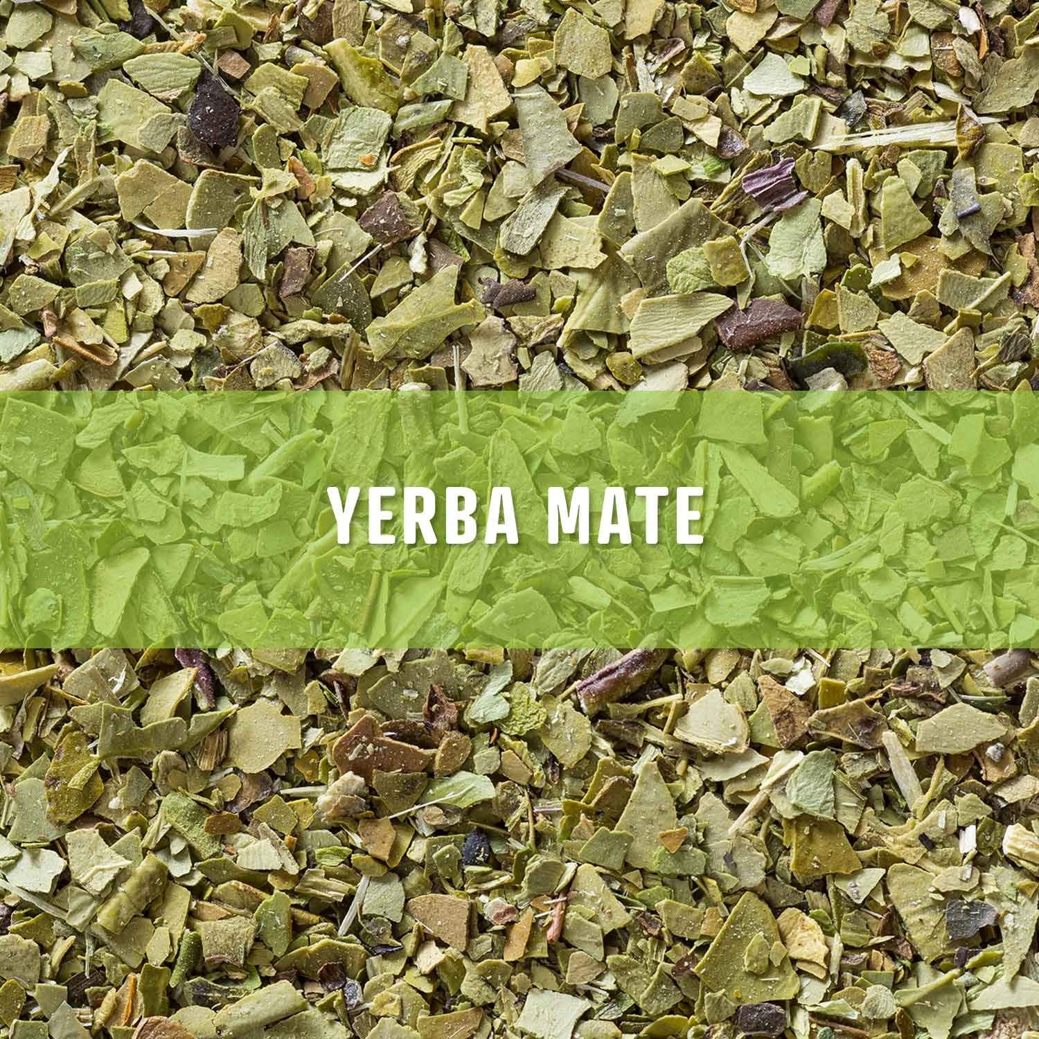 Yerba Mate – Loose Leaf, High Caffeine, 3 oz Pouch – 30 Cups, Hot & Iced, No …