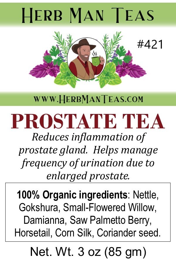 PROSTATE TEA- Reduces inflammation of the prostate gland & frequent urination