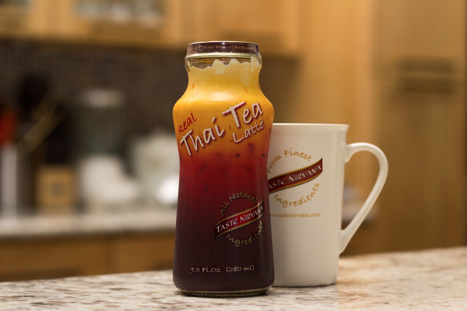 Taste Nirvana All Natural Real Thai Tea Latte | 12 x 9.5oz Bottles