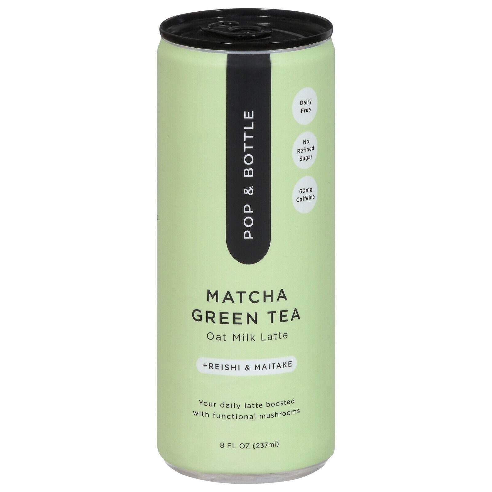 Pop & Bottle Green Tea Matcha Latte 8 fl.oz