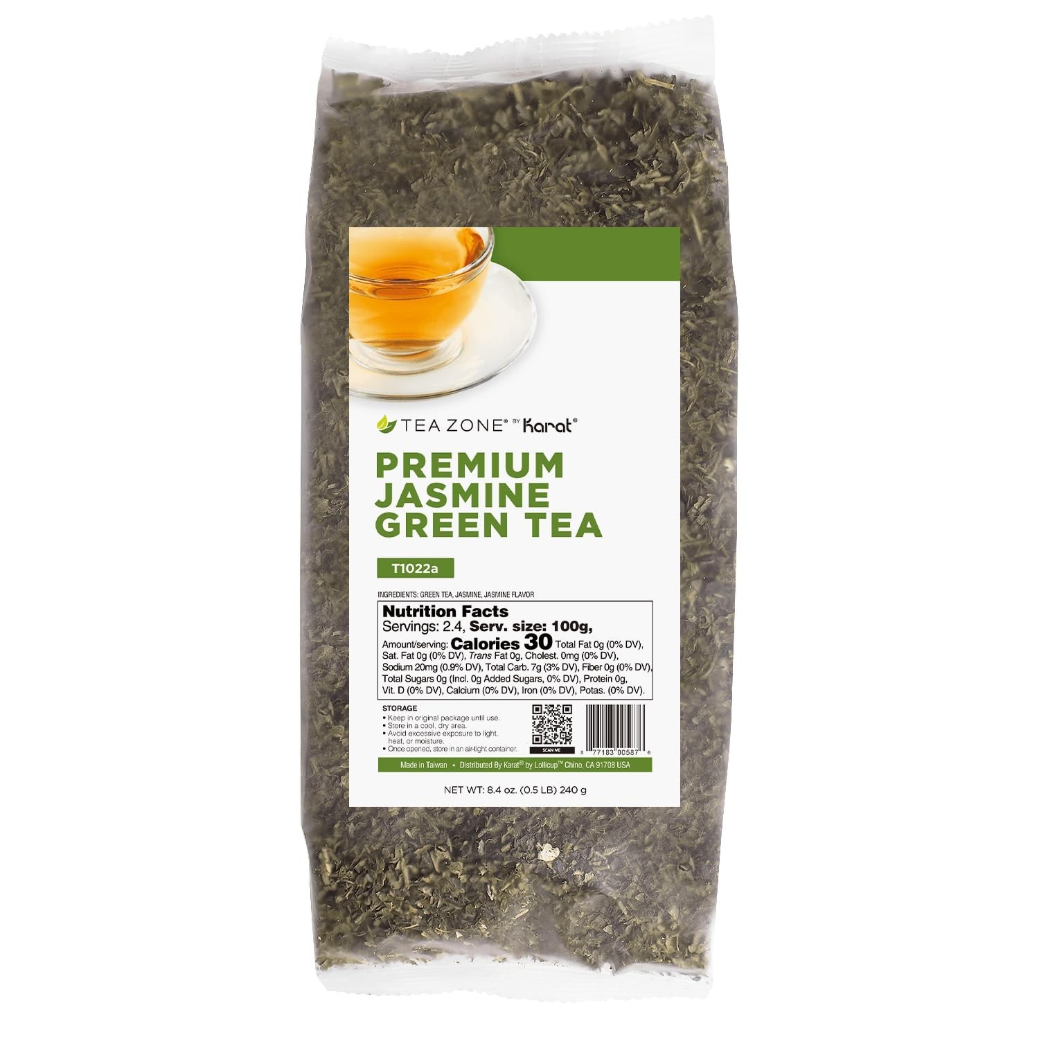 8.5 oz Jasmine Green Tea Bag