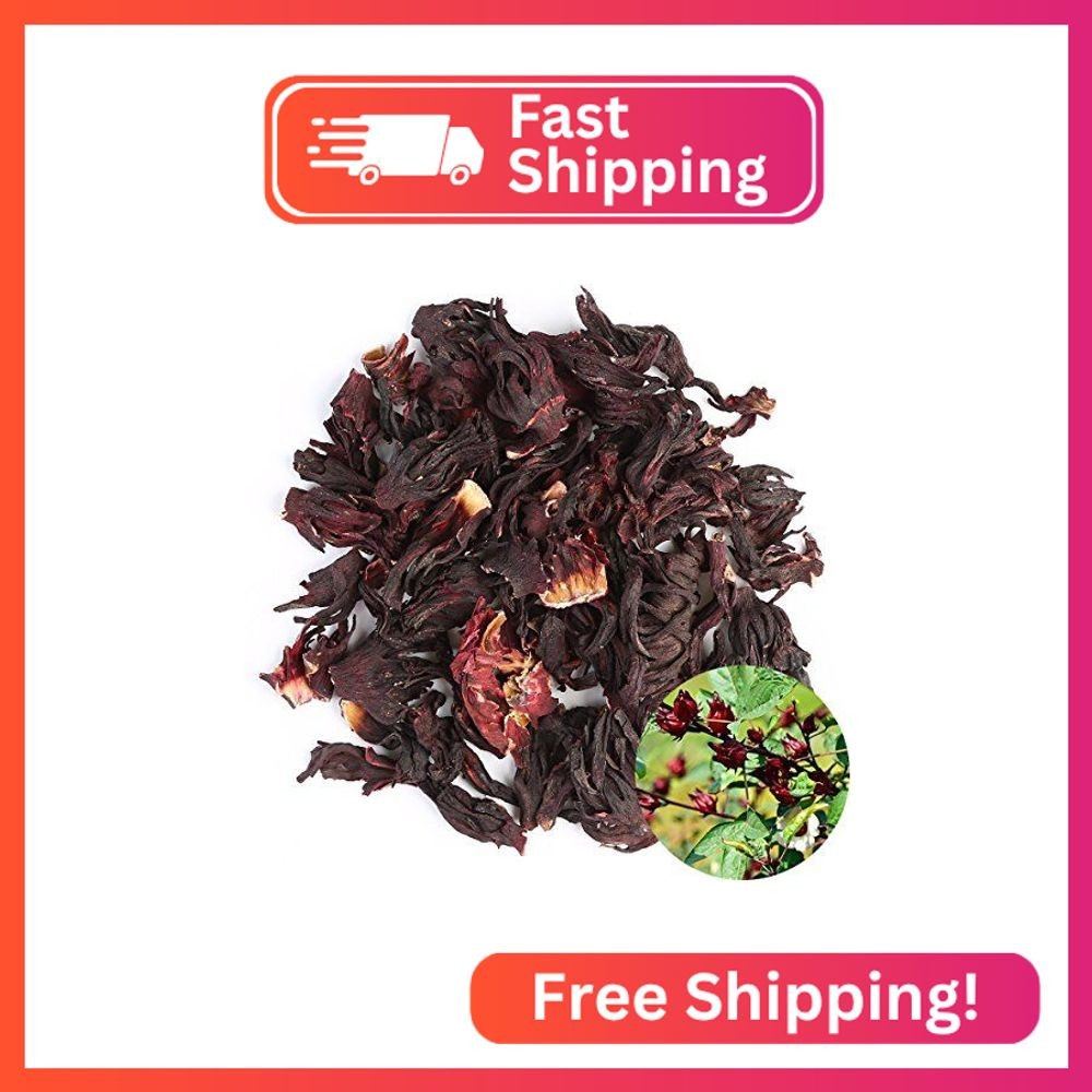 TooGet Organic Dried Hibiscus Flowers, 100% Natural Premium Quality Whole Flower