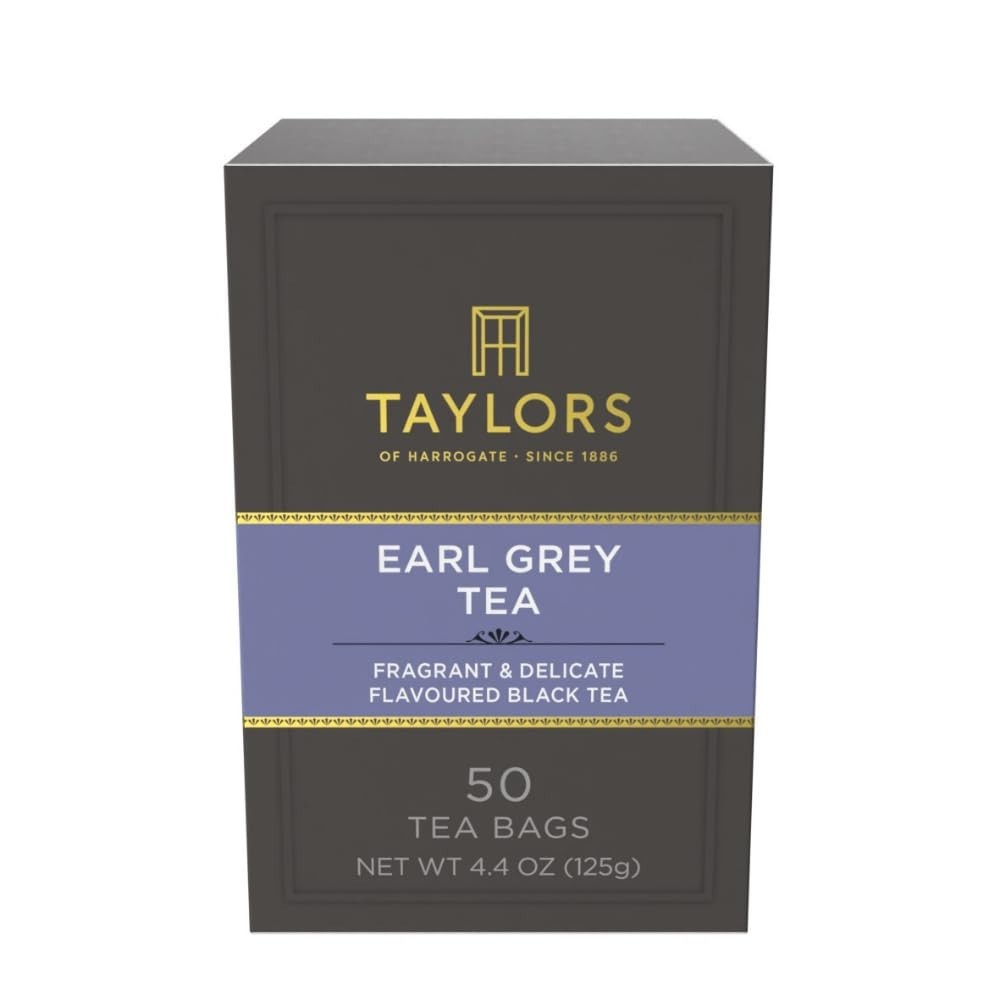 Fragrant Earl Grey Black Tea – 6 Packs of 50 Bags, Enjoy Anywhere, Anytime