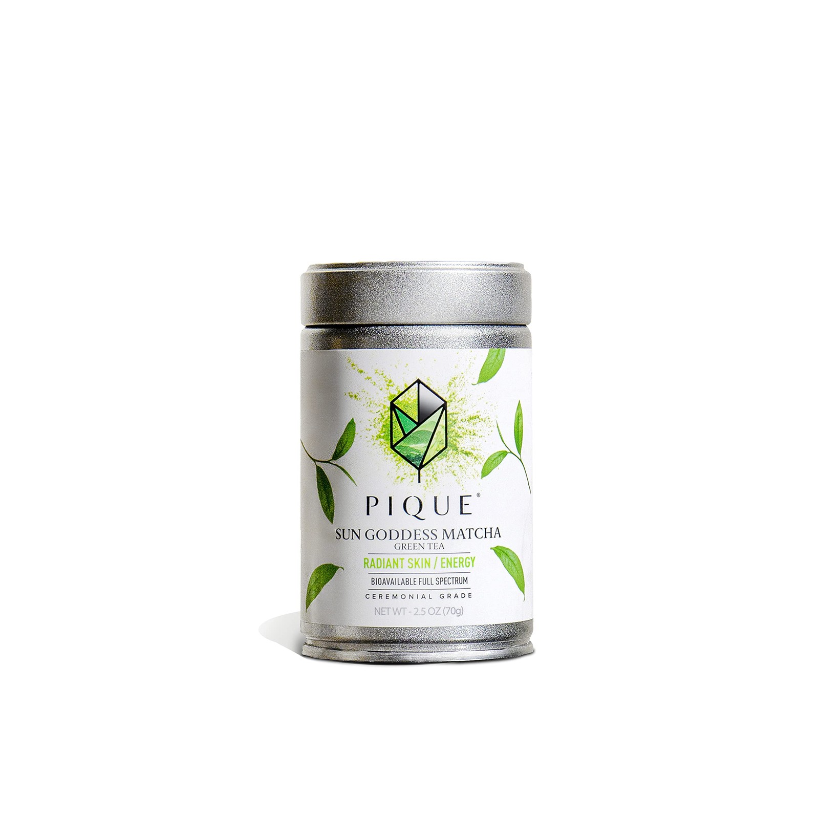 PIQUE Organic Sun Goddess Matcha Tin – Premium First 2.5 Ounce (Pack of 1)