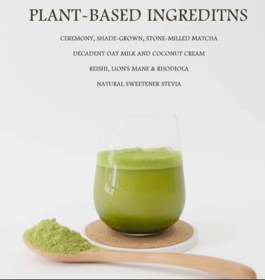 Organic SuperFood Matcha Super Latte Powder Ceremonial Grade 2 Packs