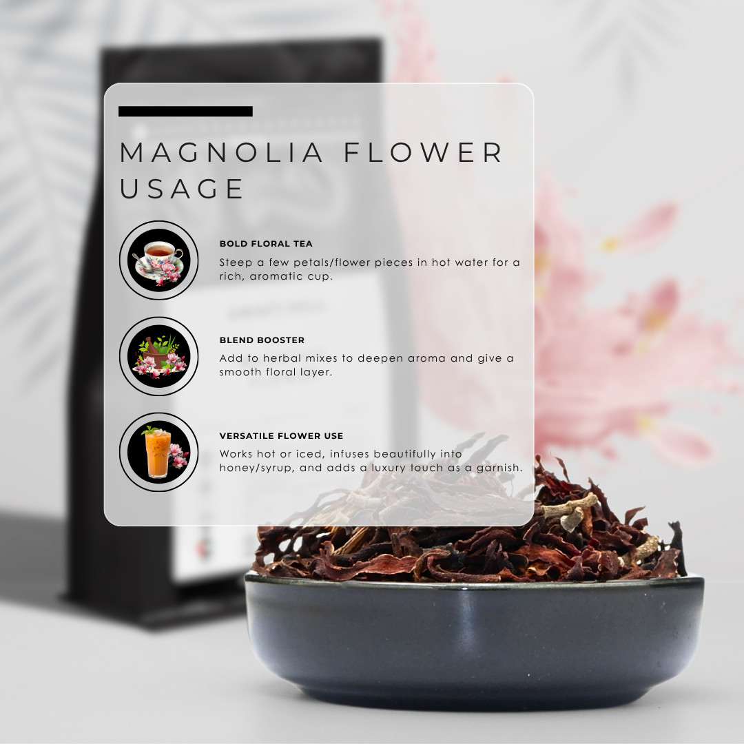 AWAFI MILL Magnolia Flower – 250 g | 9 Oz