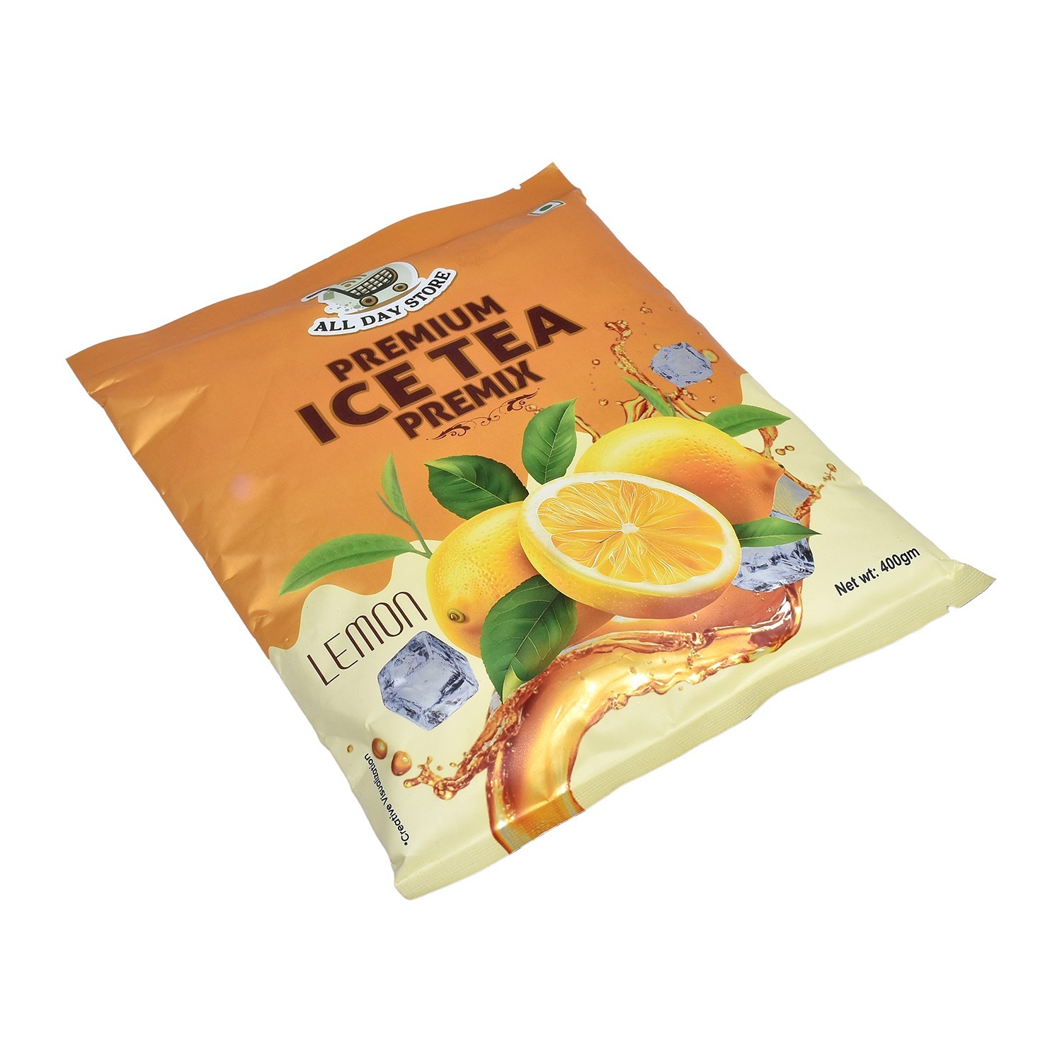 All Day Store Lemon Ice Tea Powder 400g Pouch Instant Refreshing Drink
