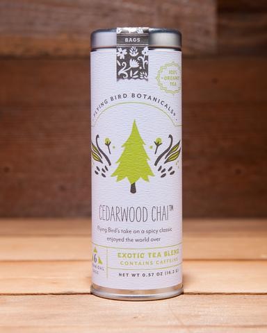 Cedarwood Chai – 6 Tea Bag Tin – Exotic Blend