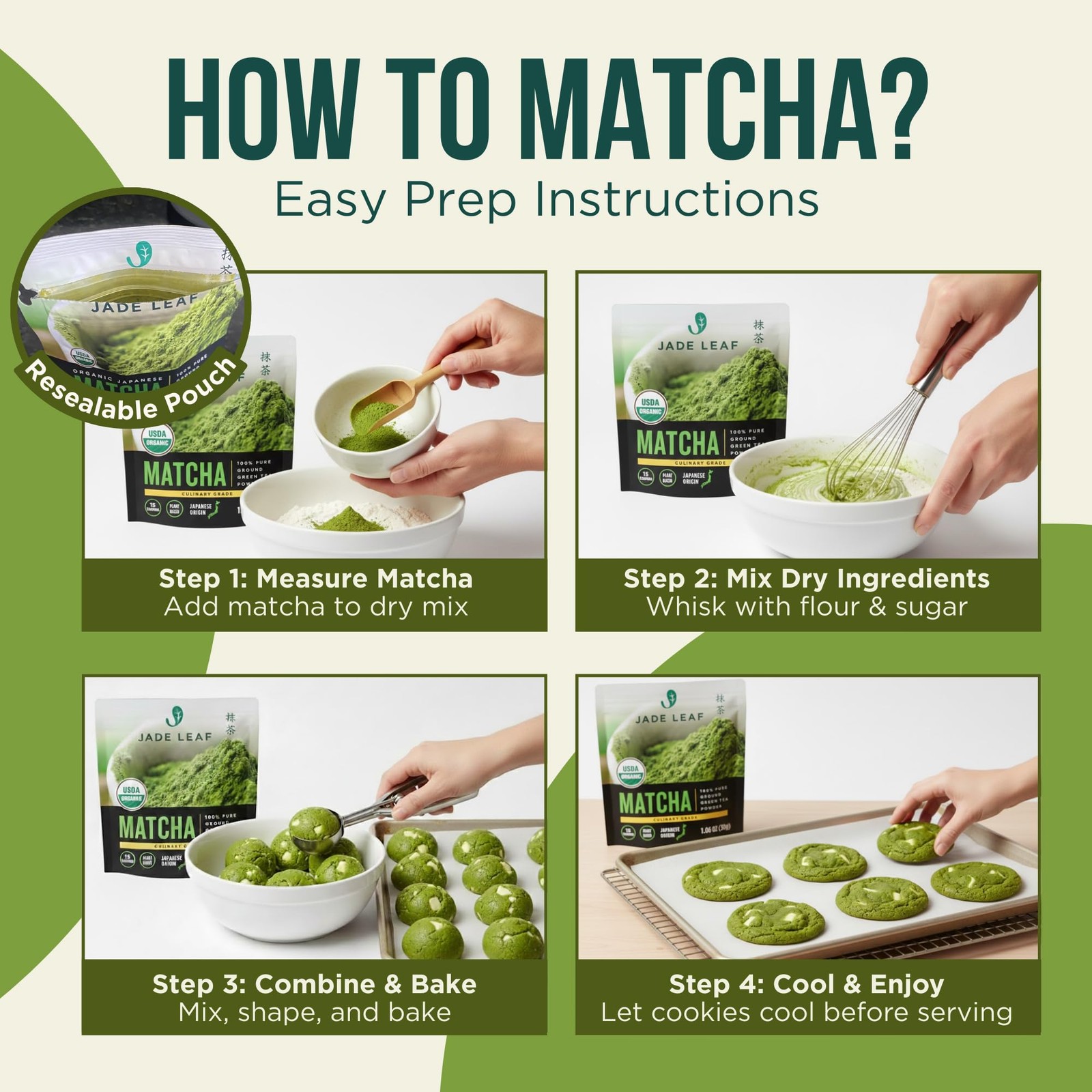 Organic Culinary Grade Matcha Powder – Japanese Green tea for Baking, Smoothi…