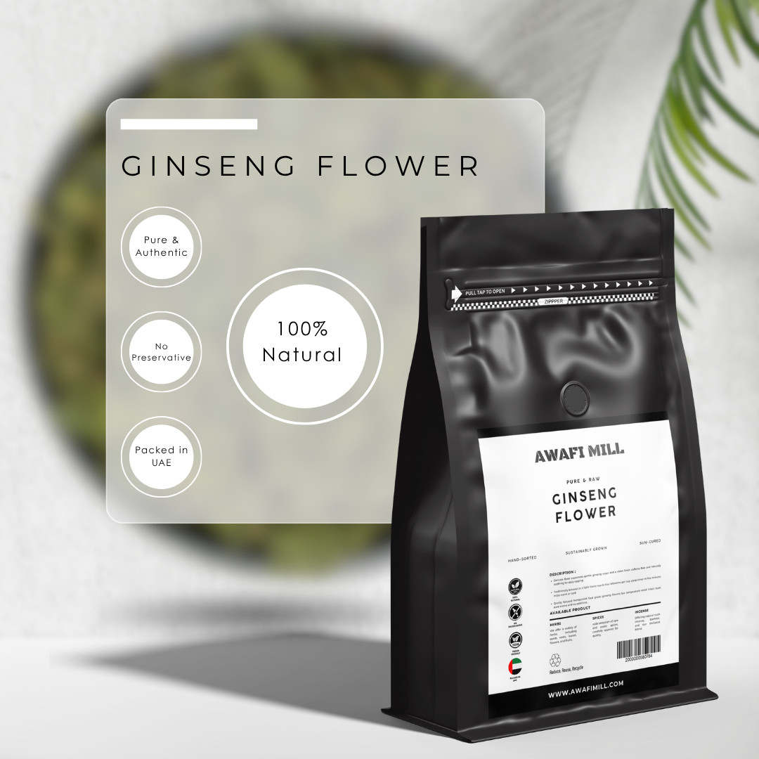 AWAFI MILL Ginseng Flower Buds | Dried Panax notoginseng Flower Buds