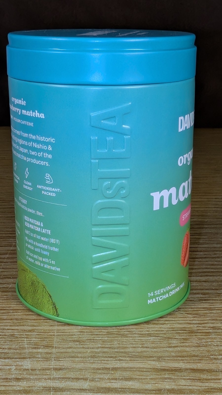 DavidsTea Strawberry Matcha From Japan 2.29 Oz.
