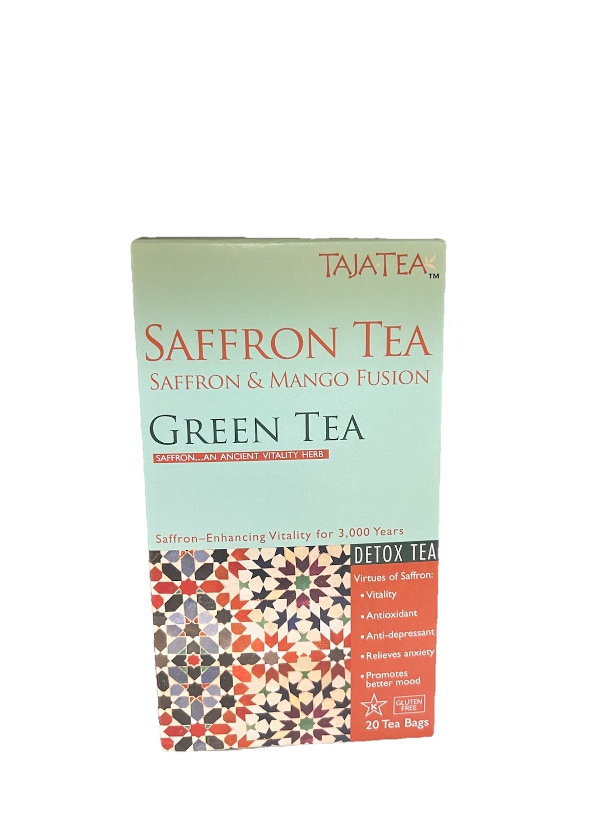 Saffron Infused Premium Green Tea, (Pack Of 2)