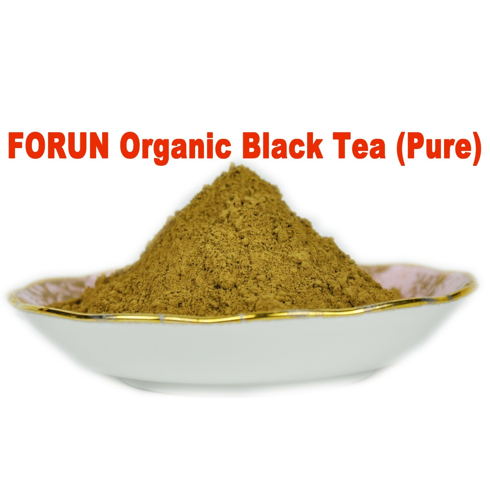 FORUN Organic Black Tea Powder 400G- 100% Pure, Smooth Flavour