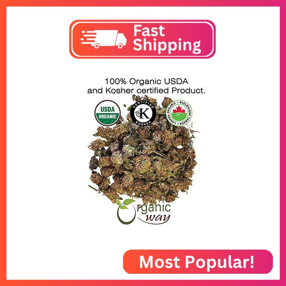 Organic Way Red Clover Blossoms Dried Whole – Herbal Tea | European Wild-Harvest