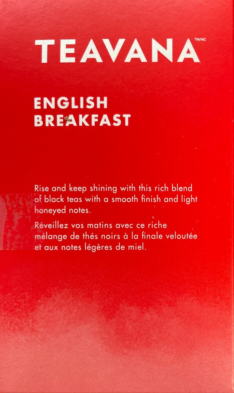 Teavana Starbucks English Breakfast Tea Black Tea Bags (6 Pack) 24 Each 9/2027
