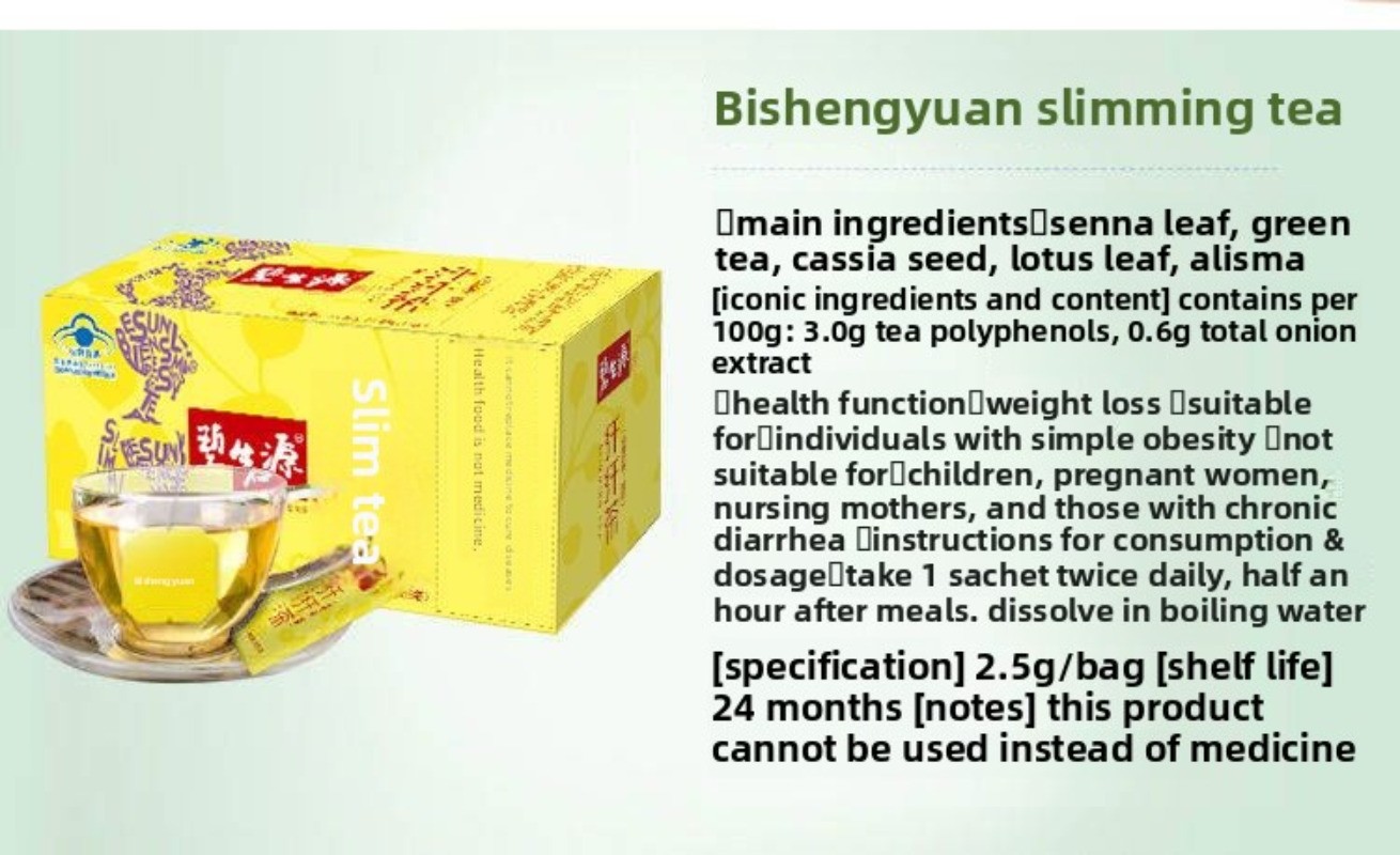 Besunyen Slimming Tea Reducing Fat Tea Burn Herbal Weight Loss Tea 15 Tea Bags