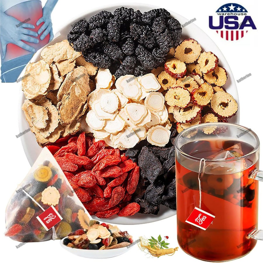 30Pcs Ginseng Six Treasure Tea , Kidney Tea ,Liver Tea , Red Date Kidney Health