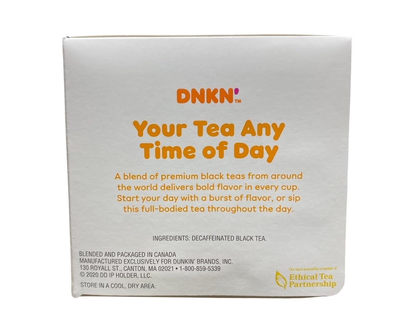 Dunkin Donuts Decaf Breakfast Black Tea 2 Boxes – 15 Per Box (30 Tea Bags Tota)