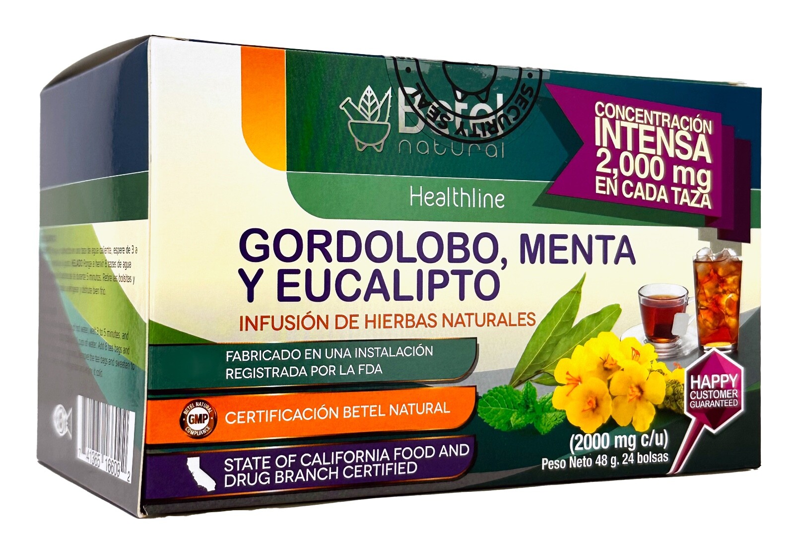 Premium Gordolobo, Menta y Eucalipto Te by Betel Natural – Delicioso para El Tie