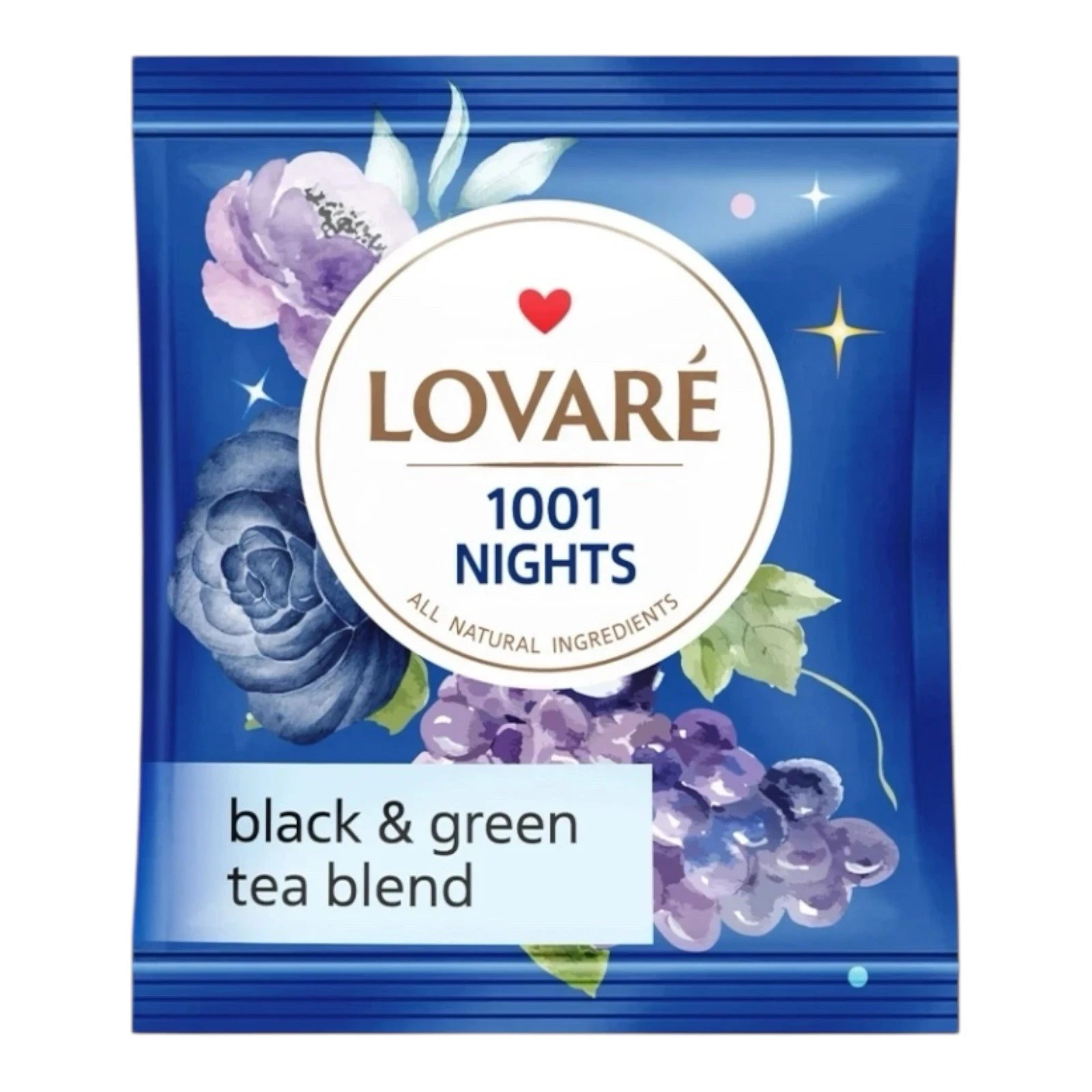 LOVARE Tea Gift Set Black & Green Tea 30 Tea Bags, 6 Flavors Tea Gift box