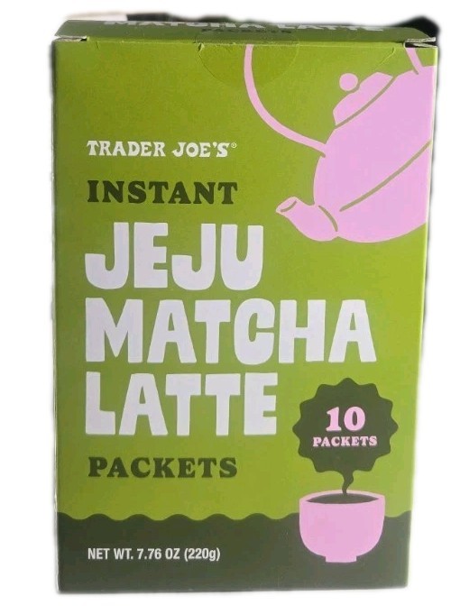 Trader Joe’s Instant Jeju Matcha Latte Packets 10 Count Per Box 7.76 oz (220 g)