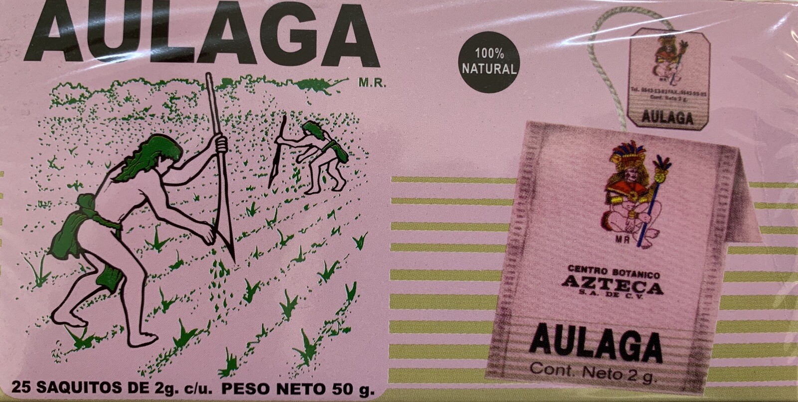 Te de Aulaga 2 Pack 50 Tea Bags Cuachalalate Arando Tlanchichinole